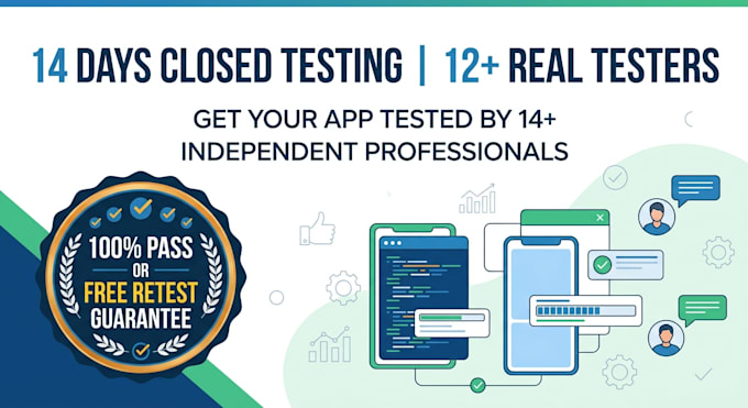provide 14 testers for 14 days google play closed testing guarantee