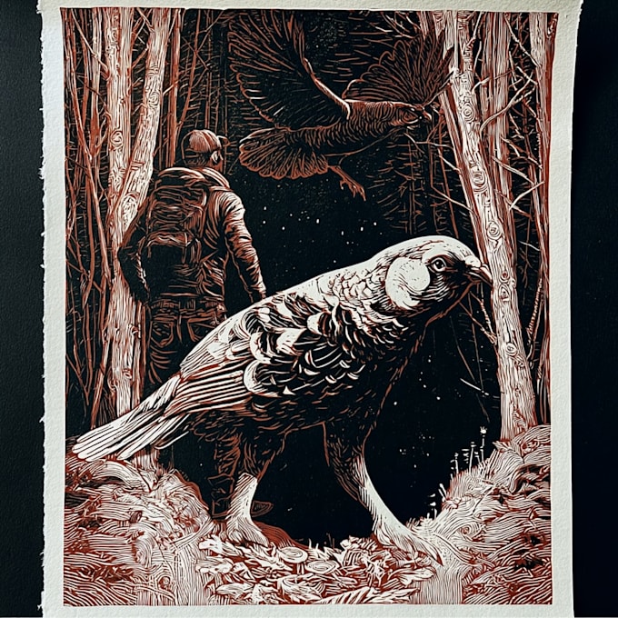 create a custom print linocut