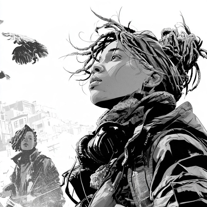 comic book illustration with comic book illustrator