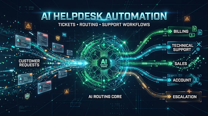 automate ai helpdesk, ticket routing and support workflows