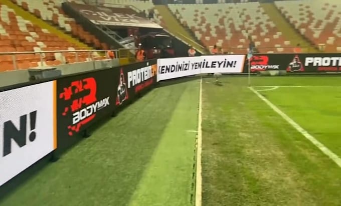 create stadium perimeter led billboard ads with animation or live action