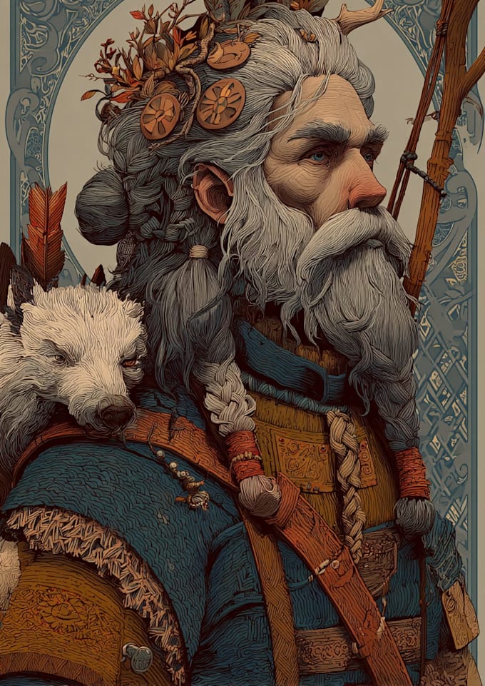 design mythical and folklore fantasy characters