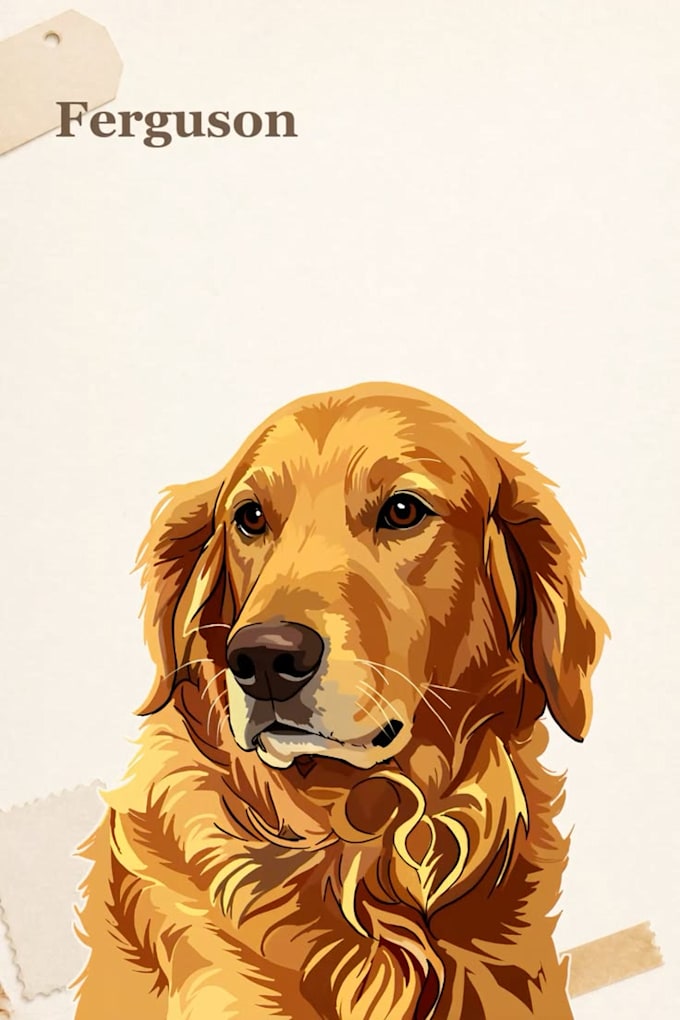 design custom pet portrait