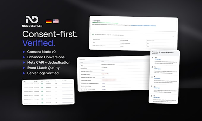set up server side tracking for ga4, google ads and meta capi