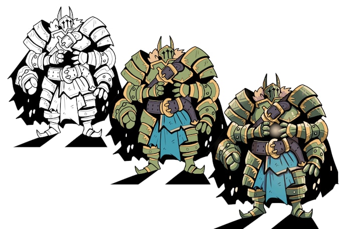 create warrior character design for you
