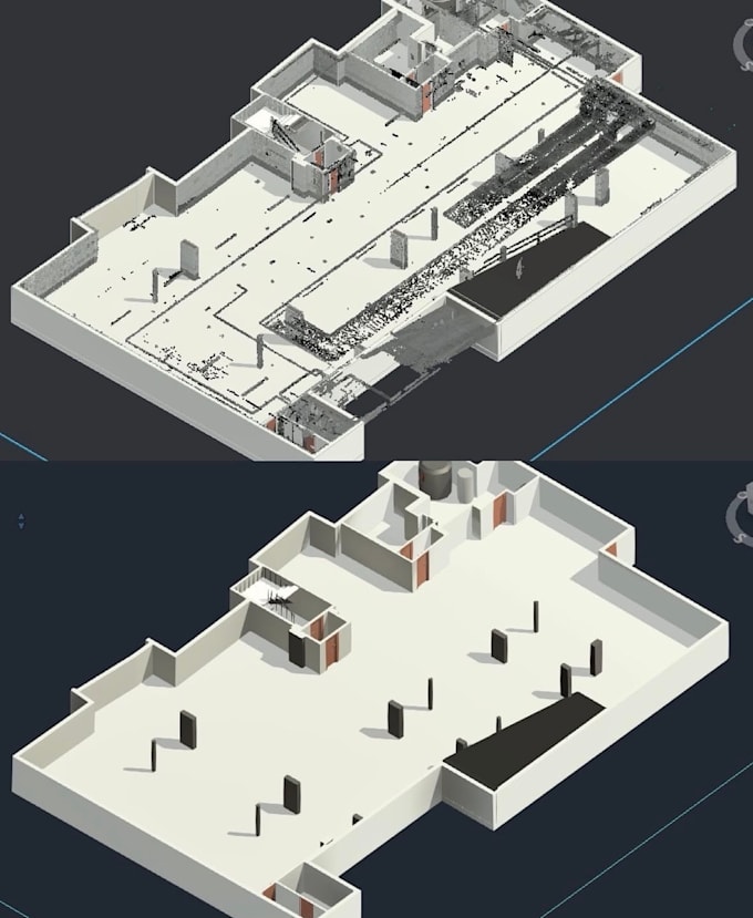 provide editable dwg file from point cloud, point cloud data into a 3d stl model