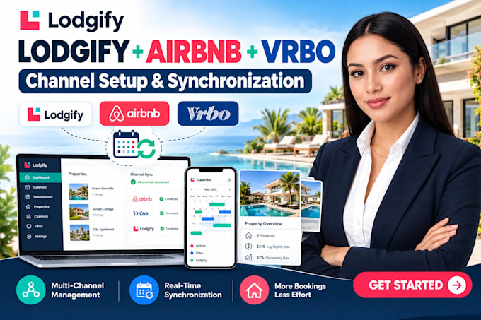 design and set up a professional lodgify vacation rental website