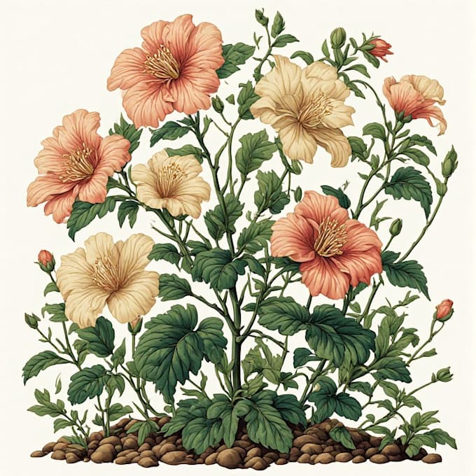 design elegant floral and botanical illustrations