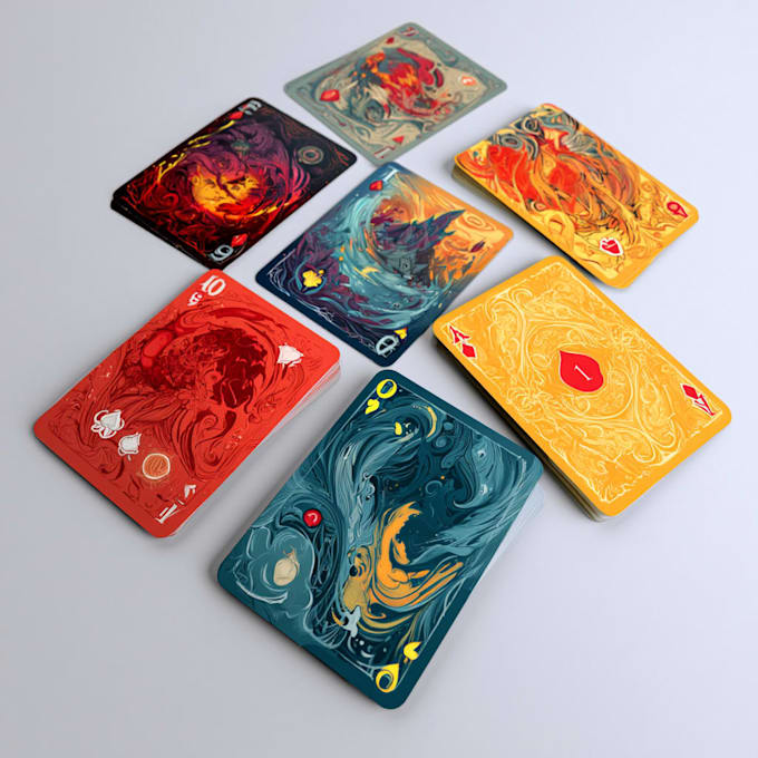 design unique tabletop games, cards and game boards
