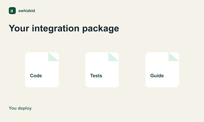 connect your apps with a custom API integration