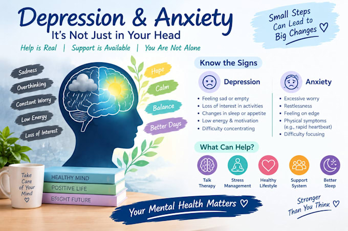 design mood tracker anxiety journal and mental wellness