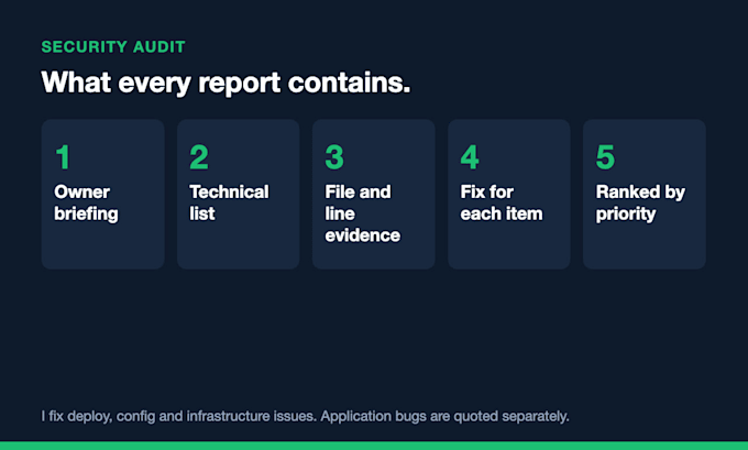 audit your app security and send a plain english report