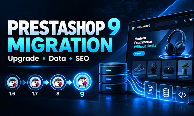 migrate and upgrade your prestashop store to version 9