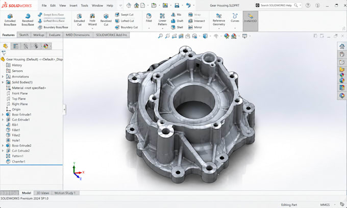 reverse engineer, 3d scanning, mesh cleanup, mesh to solid 3d model, solidworks