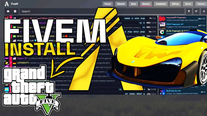 build and customize a professional fivem rp server