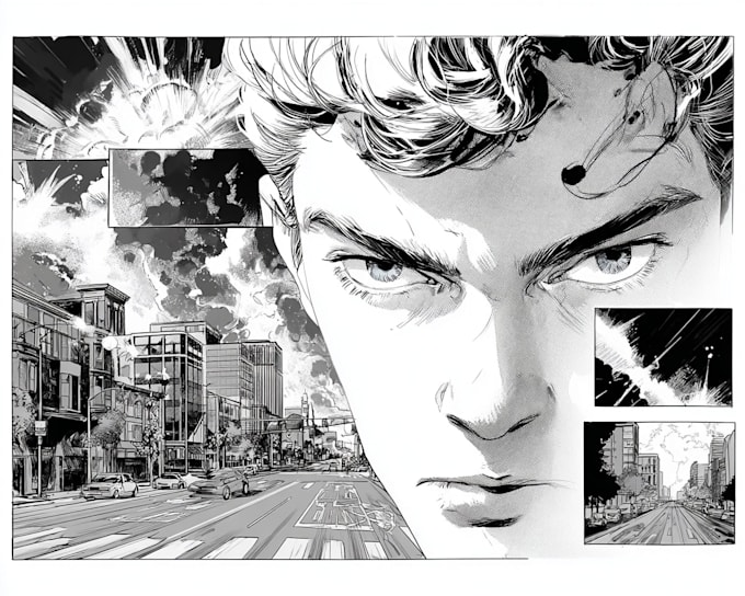 comic book illustration with comic book illustrator