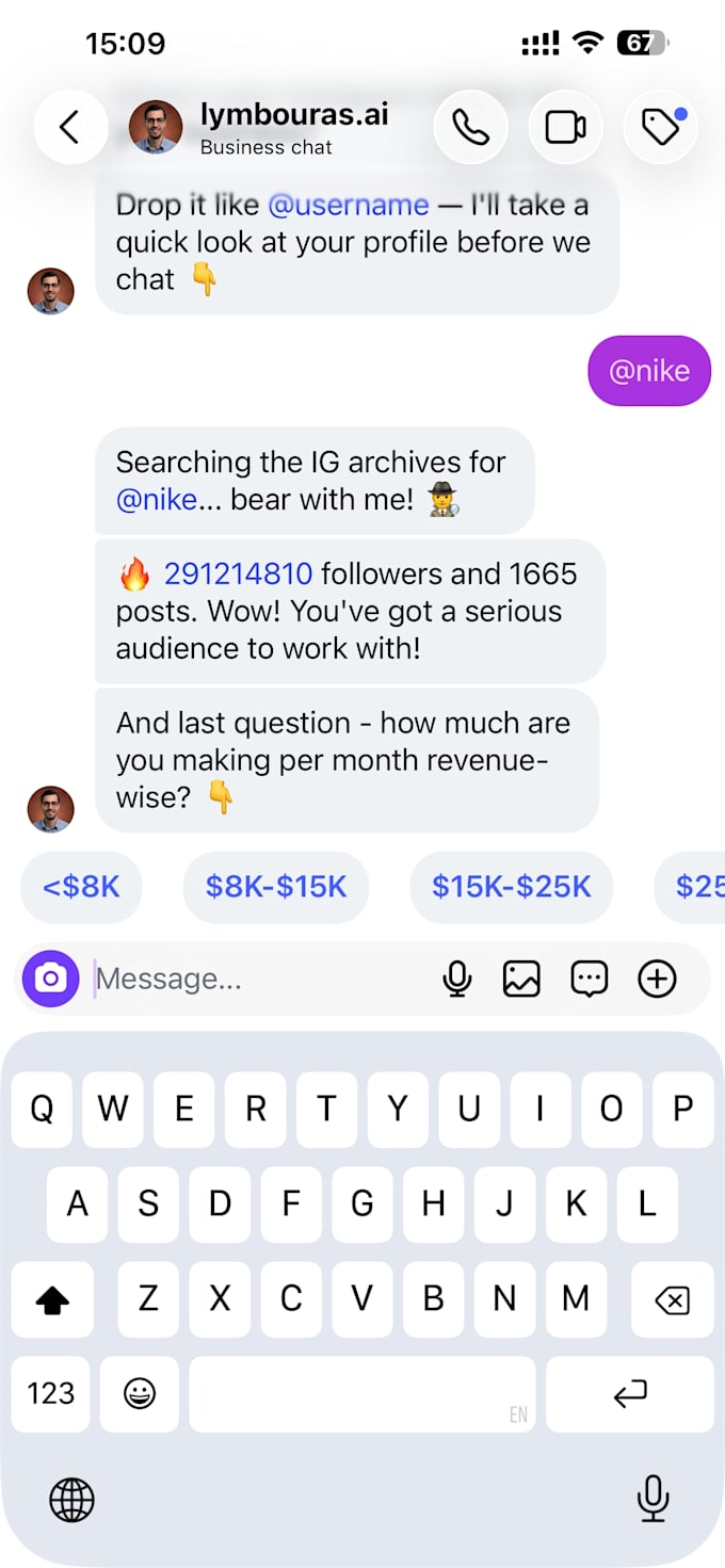 do chat automations for your social media accounts