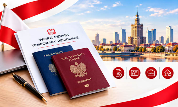 prepare poland temporary residence and work permit documents