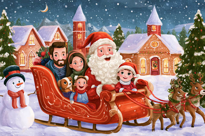 create a custom christmas card