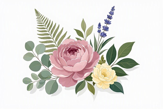 design artistic plant illustrations for packaging and prints