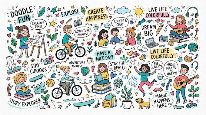 draw simple doodle illustration