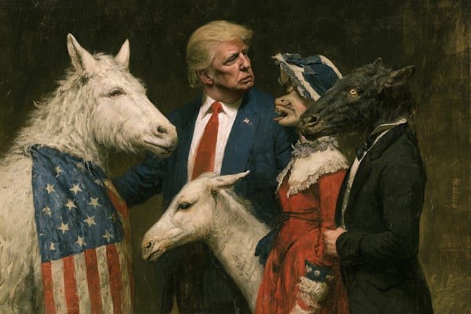 create editorial cartoons and political satire art