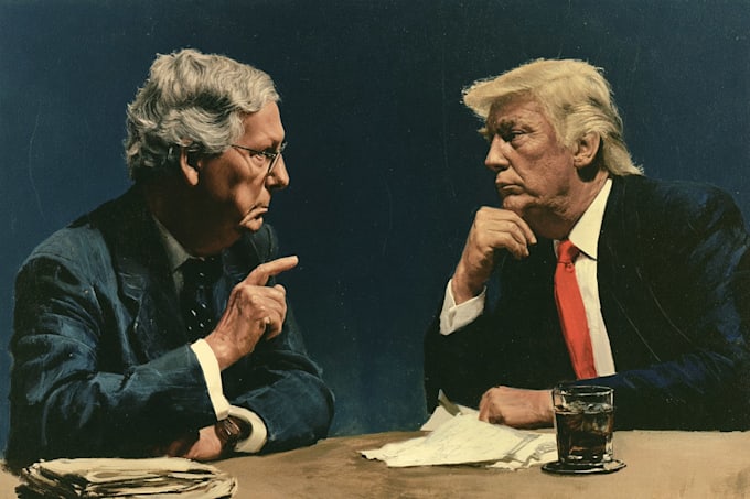 make a political or satirical cartoon