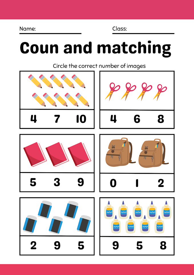 create printable kids worksheets and activity books