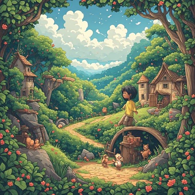 illustrate educational books for kids with custom artwork
