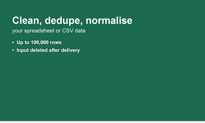 clean deduplicate and normalize your spreadsheet or CSV data
