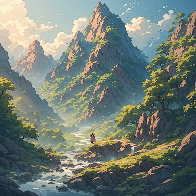paint landscapes in watercolor