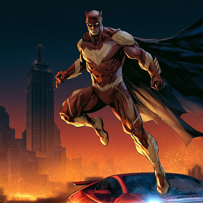 original comic characters, fantasy heroes, and unique