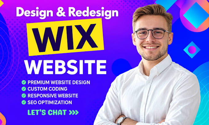 build wix website design or redesign wix website development lading page website