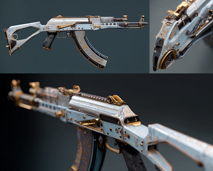 design unique weapons illustrations, assets and props