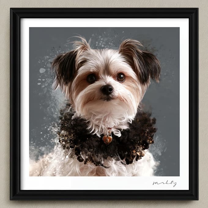 draw awesome pet line art