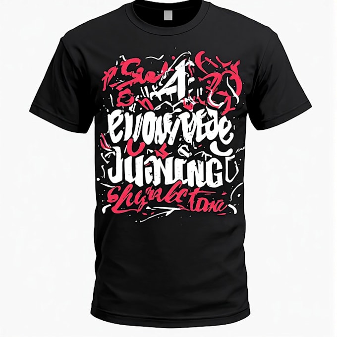 custom typography t shirt design