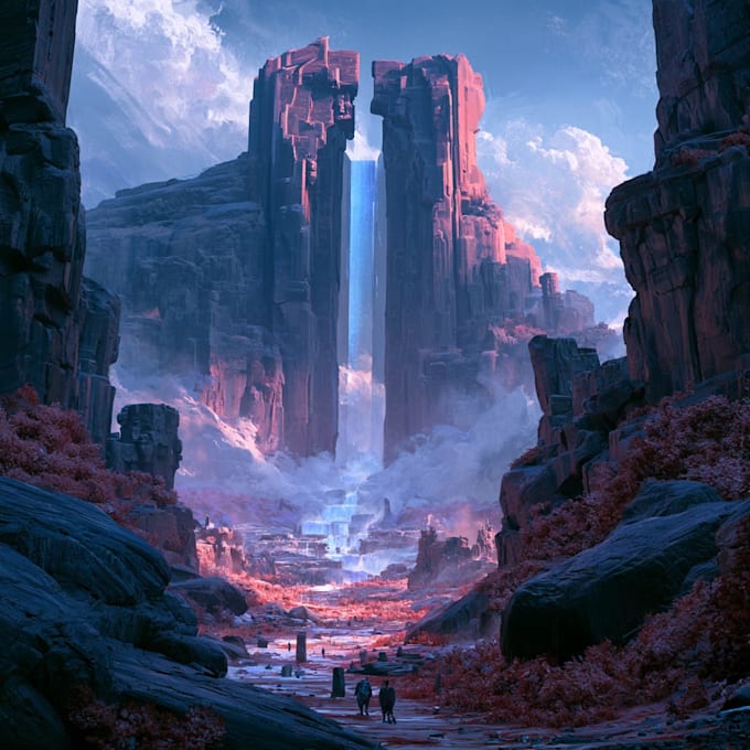 create fantasy environment concept art