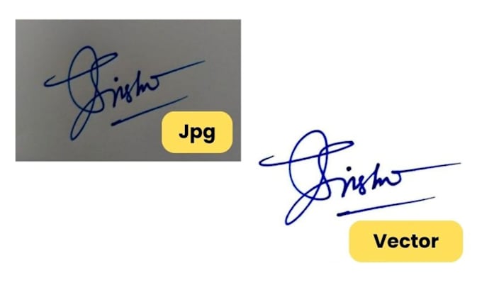 digitize signature and do manual vector tracing