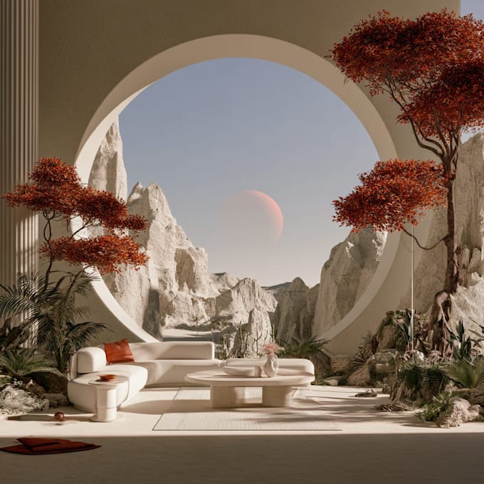 render interior, interior design, house, restaurant