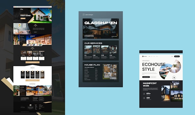 professional real estate website design