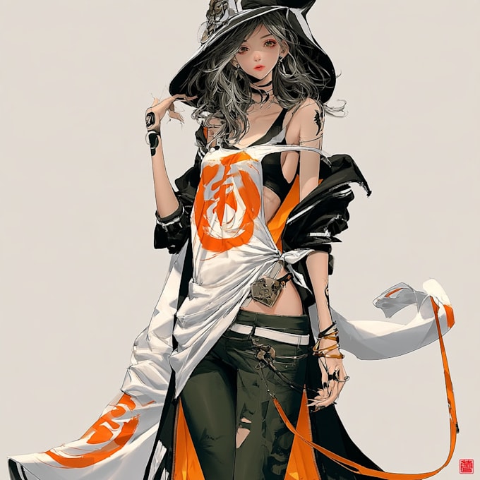 do a anime character art