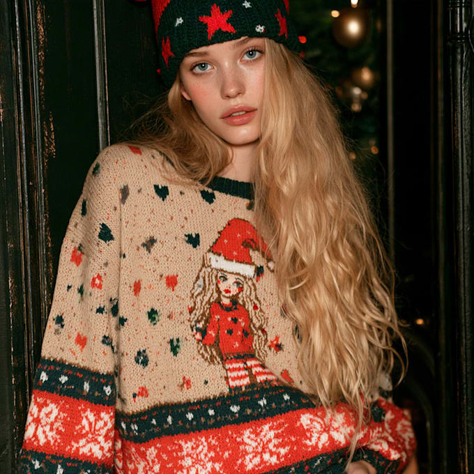 create a fully printed ugly christmas sweater