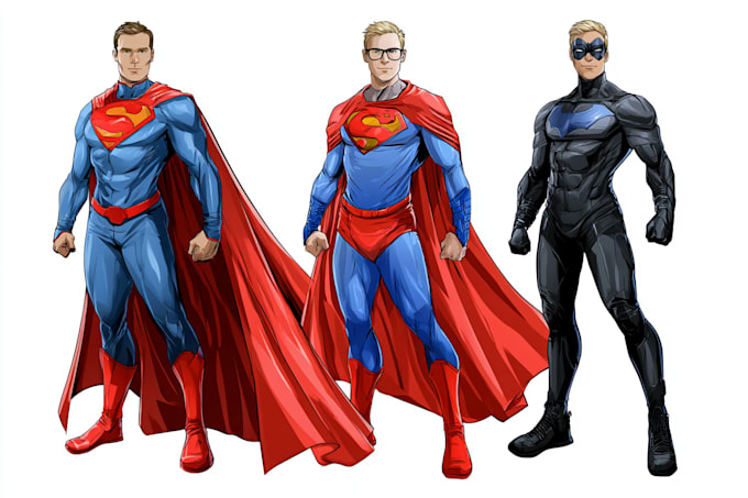 make original comic characters with distinctive features and bold artwork