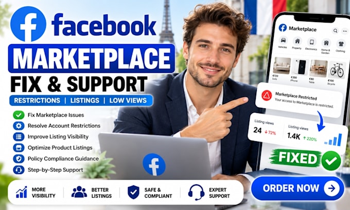 fix facebook marketplace issues, resolve errors and listing issues