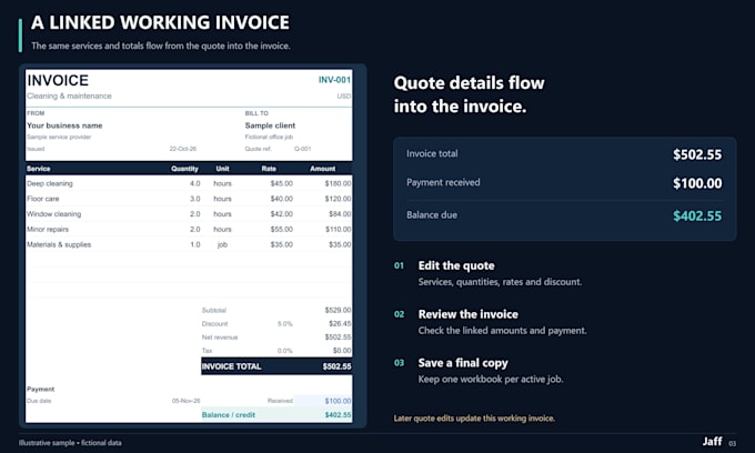 create custom excel invoice and quotation templates for your business