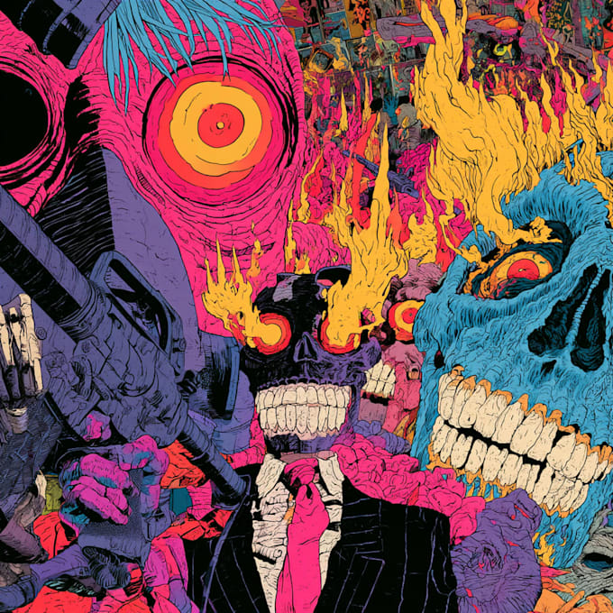comic book, comic illustration, comic graphic novel