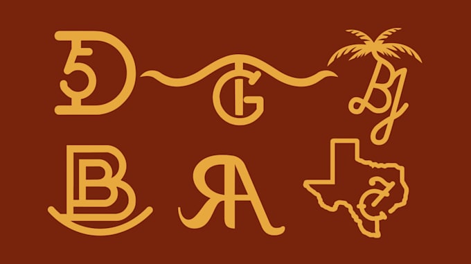 create western cattle brand logo design