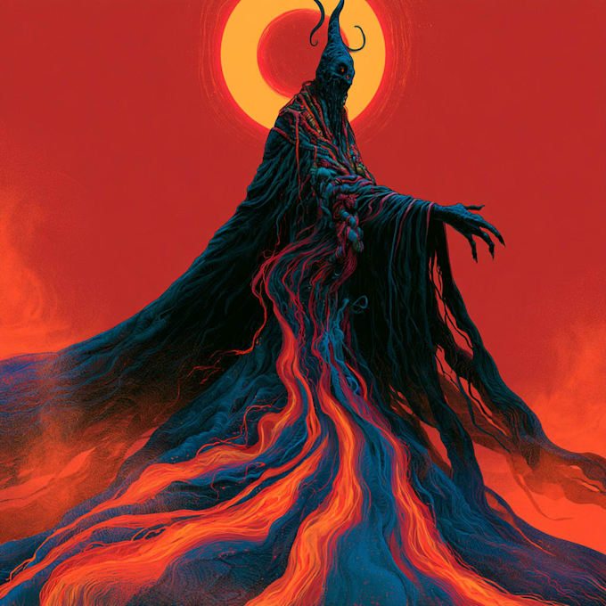draw horror character design illustration