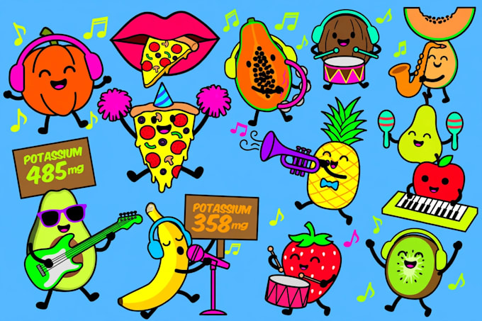 Design custom cartoon characters and mascot clipart by Apostillos | Fiverr