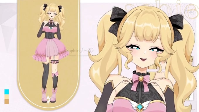model 2d vtuber model live2d vtuber anime vtuber vtuber rigging for streaming